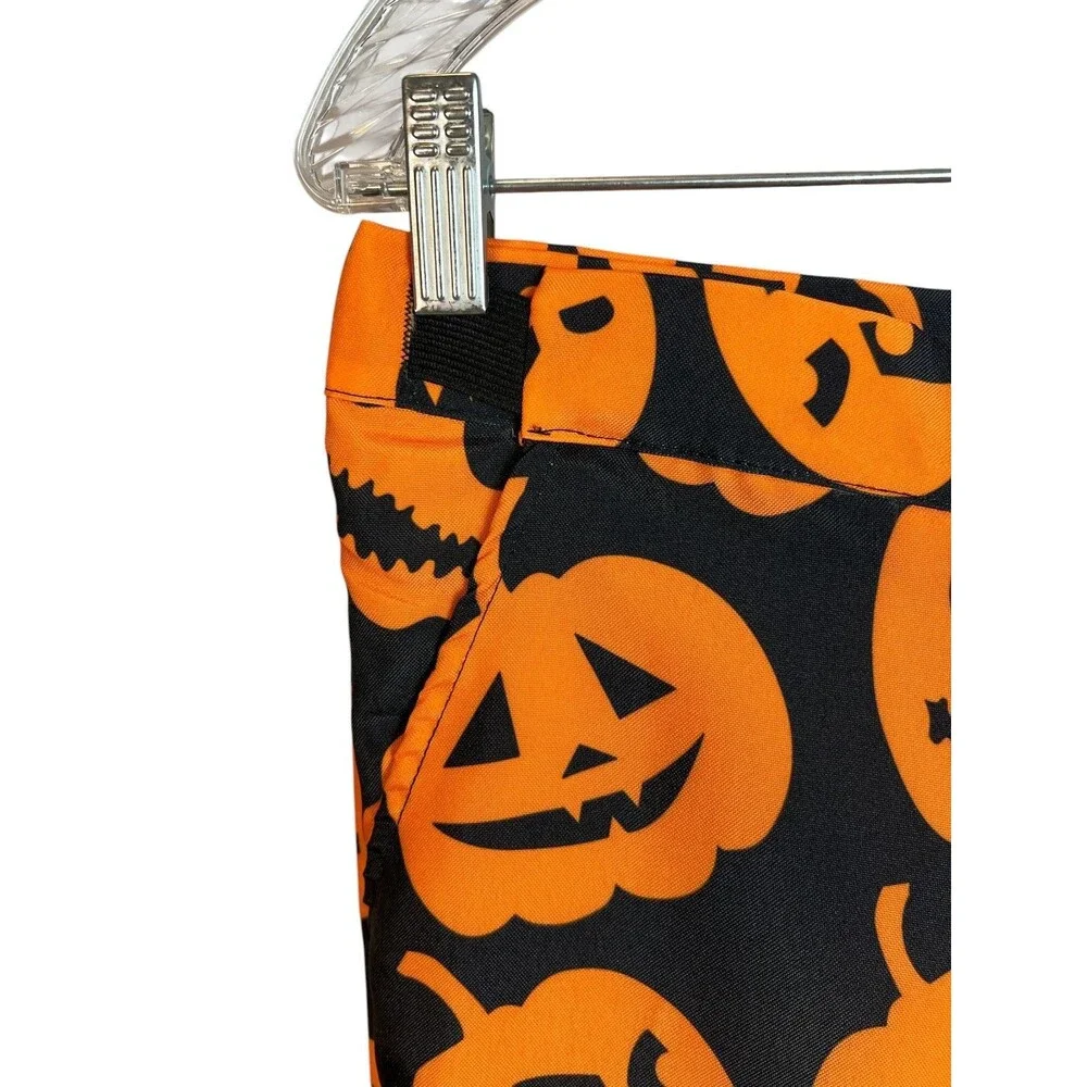 Spirit Halloween Men's Novelty Jack-o-Lantern Print Suit Size S Halloween Party